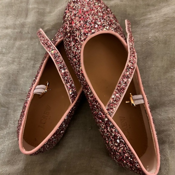 J. Crew Pink Glitter Kids Shoes - Picture 4 of 5
